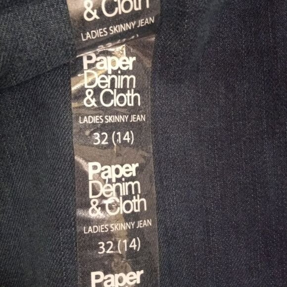 Paper Denim & Cloth Size 32 14 Jeans Womens Skinny Blue Denim Stretch NEW - Picture 7 of 15